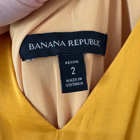 Banana Republic PETITE SATIN RUCHED MAXI DRESS - Picture 6 of 8